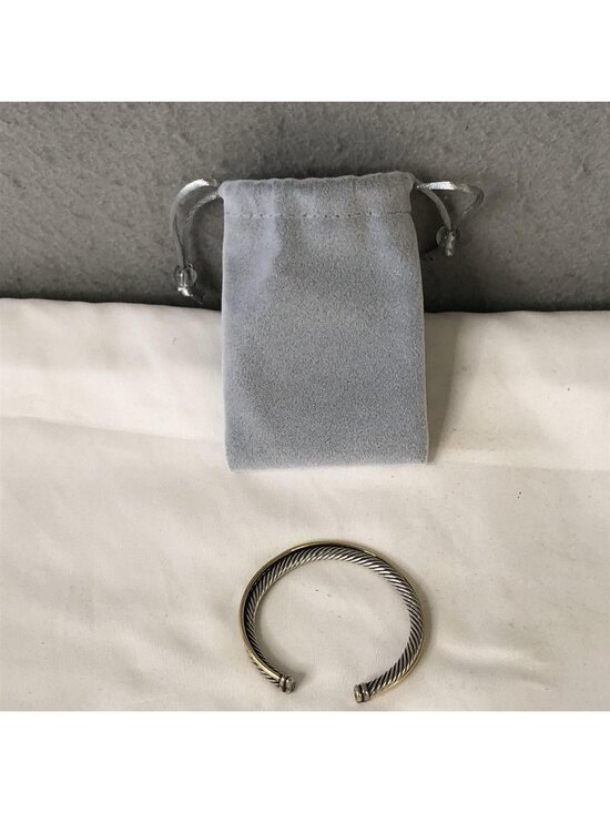 David Yurman Jewelry - David Yurman Sterling Silver 925 Cuff Bracelet Two Tone Cable Jewelry Modern